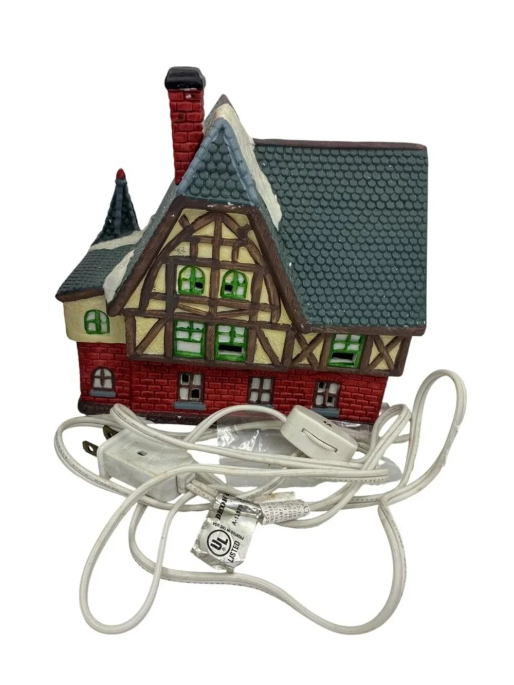 Dickens Keepsake Romantik Restaurant Lighted Porcelain Christmas Village House